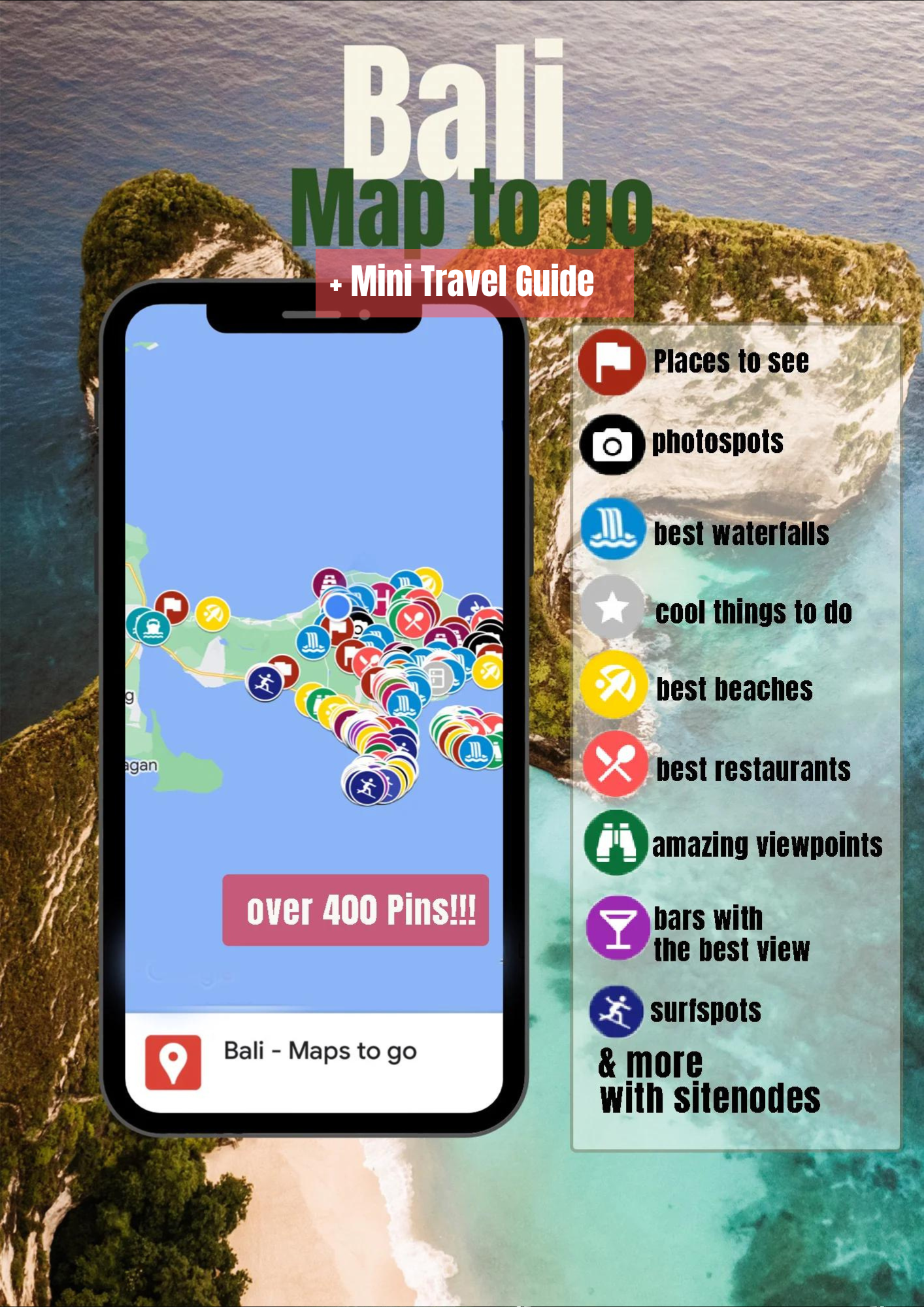 Bali - Maps to go + Mini Route Guide